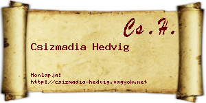 Csizmadia Hedvig névjegykártya